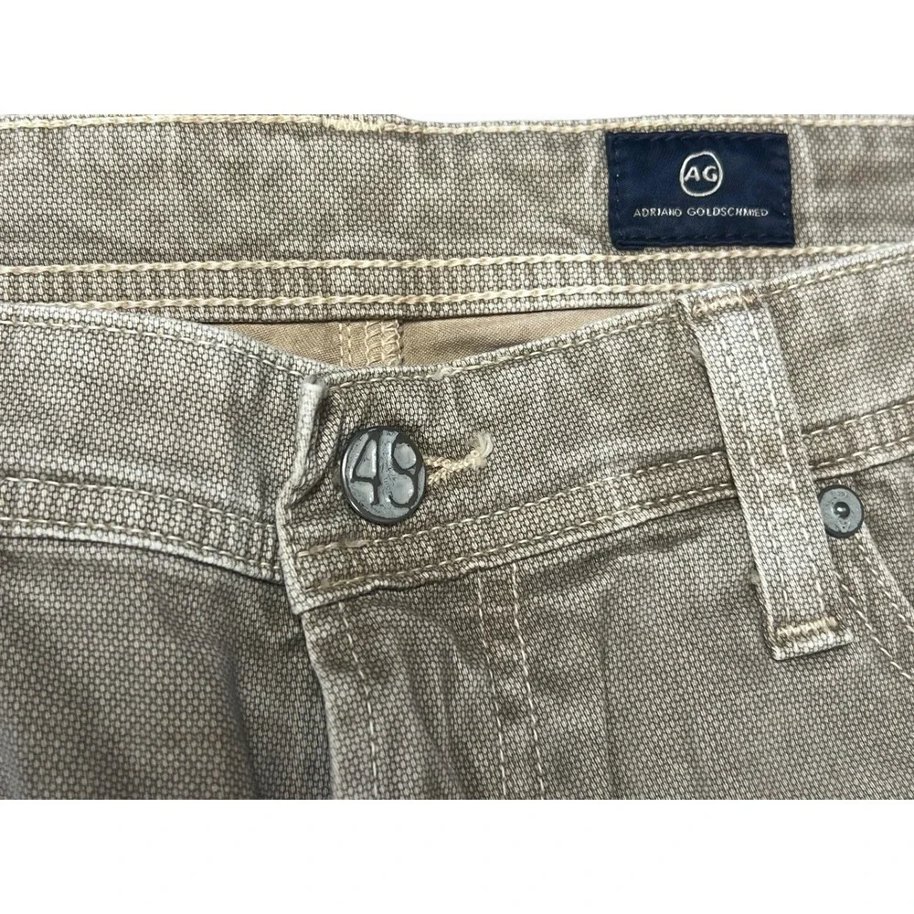 Ag Adriano Goldschmied Mens Beige Denim,‎ Size 35/34